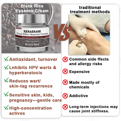 Pureluxo®Black Rice Skin Repair Essence Cream — FDA-Certified Skin Growth & Damage Treatment (For warts, seborrheic keratosis, skin tags, keratin buildup, hyperpigmentation, age spots, hyperplasia, etc.)