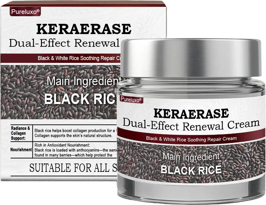 Pureluxo®Black Rice Skin Repair Essence Cream — FDA-Certified Skin Growth & Damage Treatment (For warts, seborrheic keratosis, skin tags, keratin buildup, hyperpigmentation, age spots, hyperplasia, etc.)