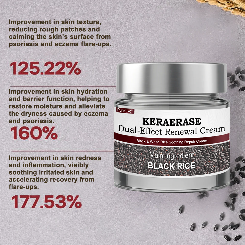 Pureluxo®Black Rice Skin Repair Essence Cream — FDA-Certified Skin Growth & Damage Treatment (For warts, seborrheic keratosis, skin tags, keratin buildup, hyperpigmentation, age spots, hyperplasia, etc.)
